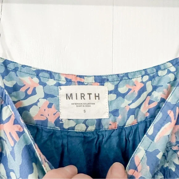 Mirth Mykonos Maxi Dress in Saltwater Blue Size Small - Picture 4 of 9